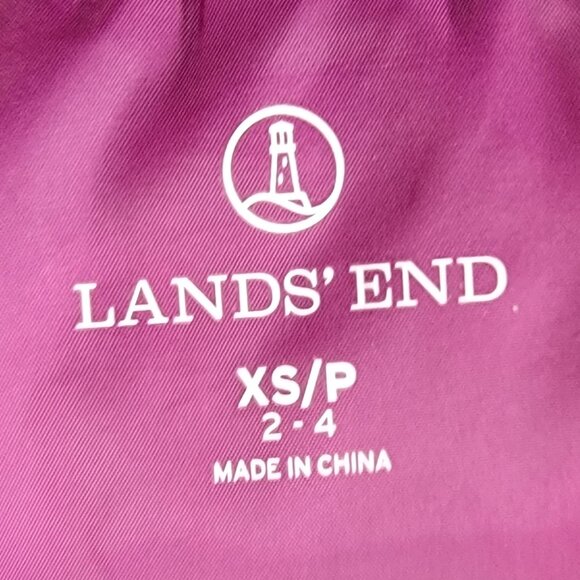 Lands' End Women's Burgundy Down Full Zip Puffer Vest - XS - Picture 10 of 10